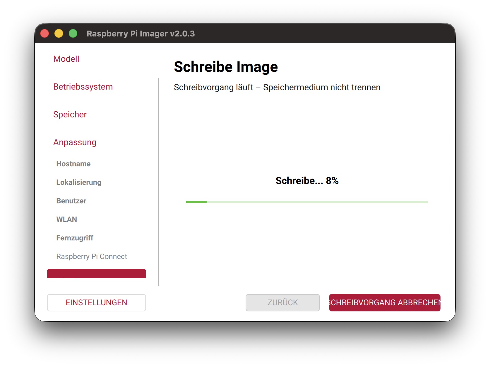 Raspberry Pi Imager – Screenshot 12