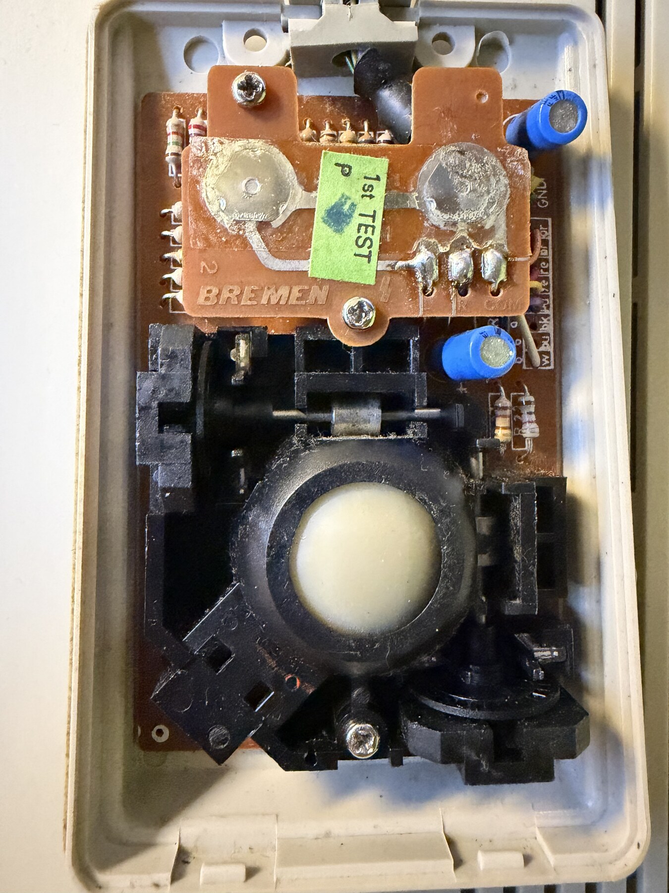 img2: Geöffnete Amiga Tankmaus mit Bremen-Platine
