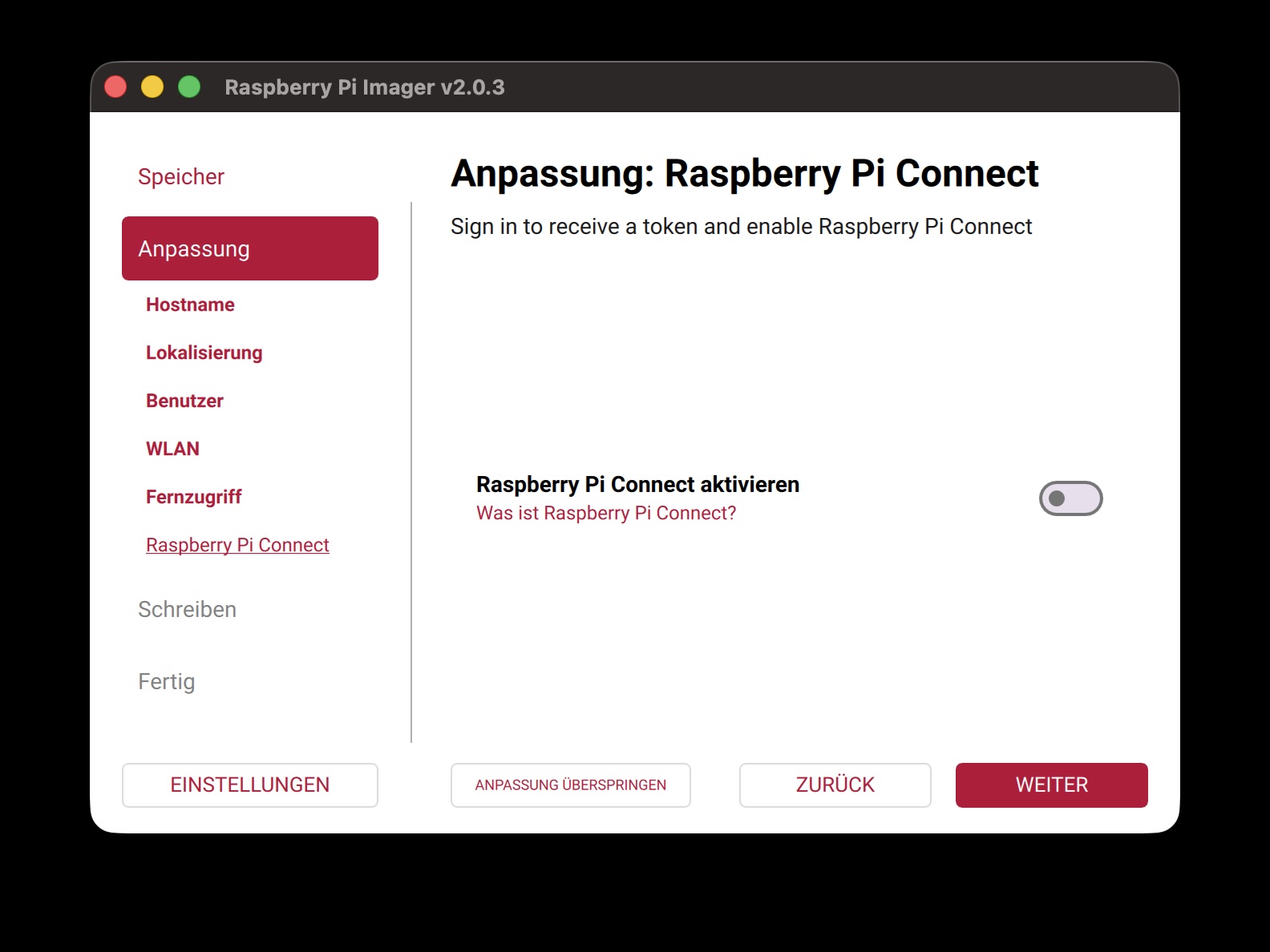 Raspberry Pi Imager – Screenshot 09